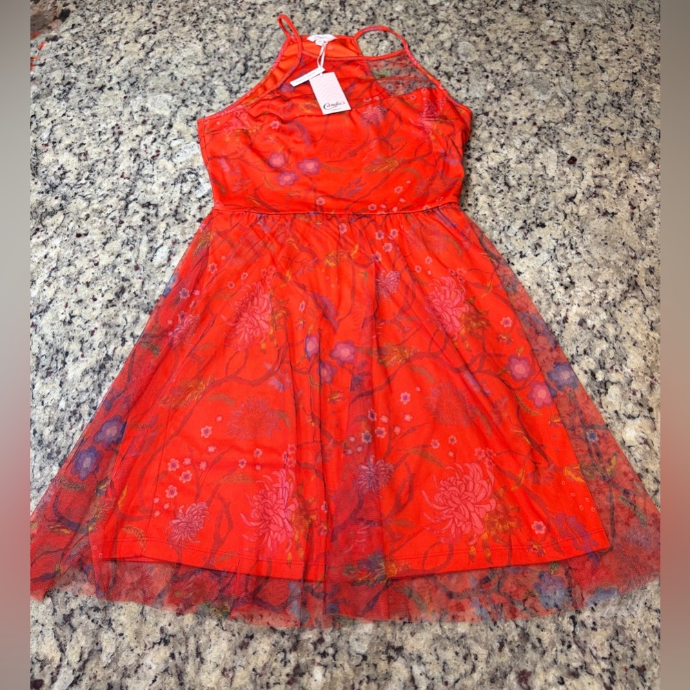 Candie's Red Floral Mini Dress